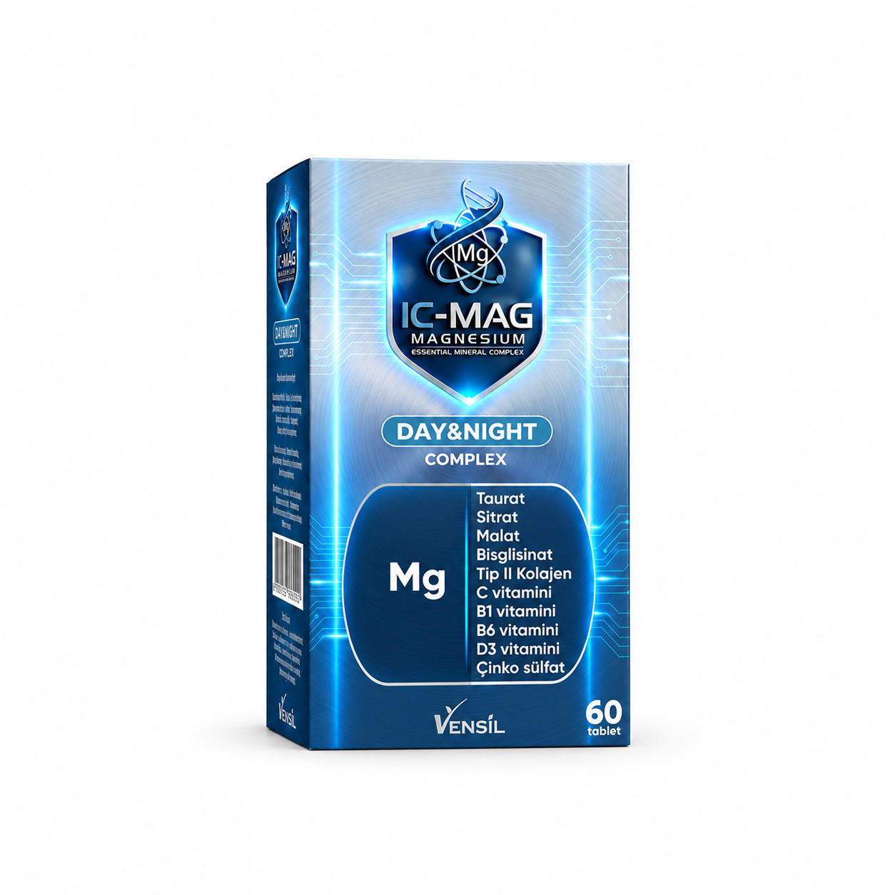 Vensil IC-MAG Day & Night Magnezyum Kompleks - 60 Tablet