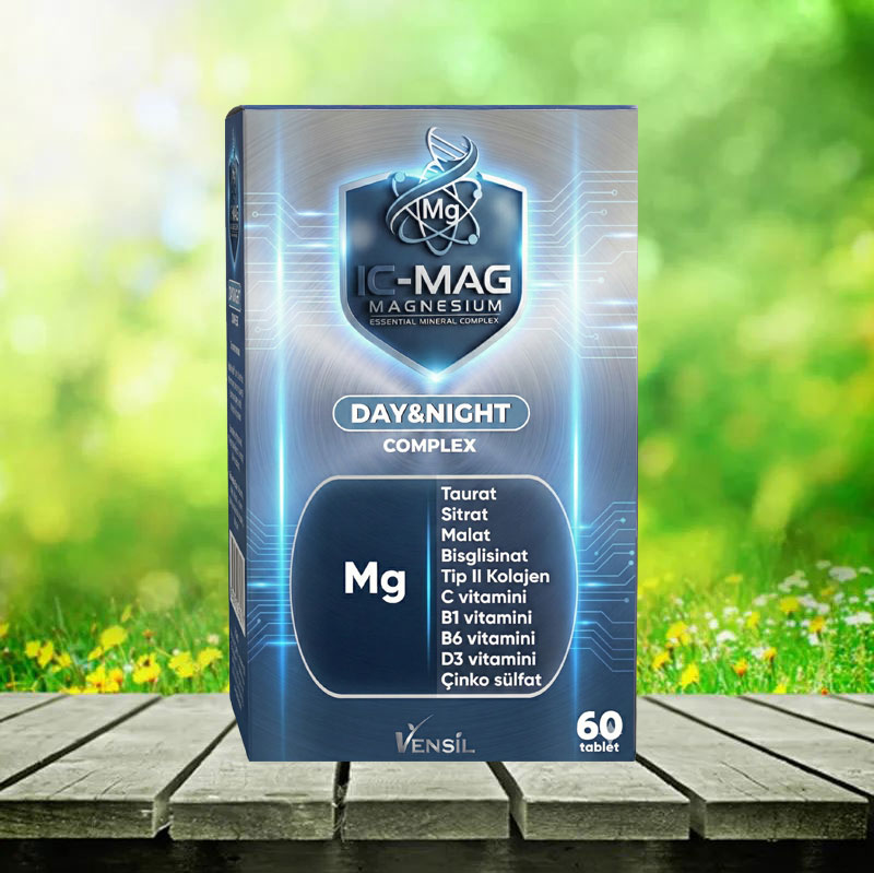 VENSİL IC-MAG DAY & NIGHT MAGNEZYUM KOMPLEKS - 60 TABLET